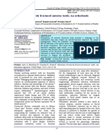 2016 Salvation of Severely Fractured Anterior Tooth An Orthodontic Approach