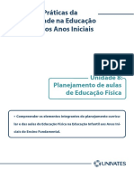 Saberes e Práticas Da Corporeidade Na Educação Infantil e Nos Anos Iniciais Unidade 8