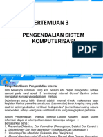 Pertemuan 3: Pengendalian Sistem Komputerisasi