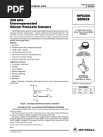 Semiconductor Technical Data: 0 To 200 Kpa (0 - 29 Psi) 60 MV Full Scale Span (Typical)