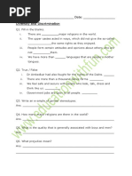 Diversity and Discrimination Worksheet 1