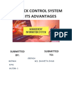 Feedback Control System and Its Advantages: Submitted BY: Submitted TO