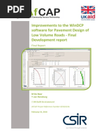 CSIR 2016 ImprovementsWinDCPSoftwarePavementDesignLVR FinalDevReport AFCAP