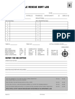 Inflatable Rescue Boat Log: Report For Irb Captain