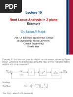 Root Locus Analysis in Z Plane: Example