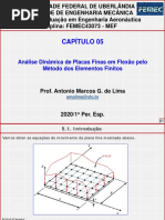 5 - Análise Dinâmica de Placas Finas em Flexão Pelo Método Dos Elementos Finitos