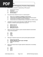 Bowen EHS, Inc.: ASP/CSP 08 PPE Respiratory Protection Study Solutions