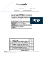 Perfil Sensorial Protocolos Caro