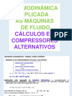 Termodinâmica Compressores - Cálculo