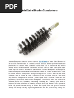 Industrial Spiral Brushes Manufacturer