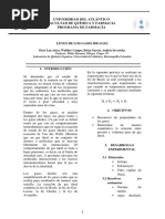 Ley de Los Gases Ideales Informe de Laboratorio