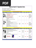 Gatocam Smart Ai Temperature Series: No. Photo Specifications Item No. Installation Unit Price 10Pcs Packing Details