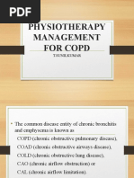 Physiotherapy Management For Copd: T.Sunilkumar