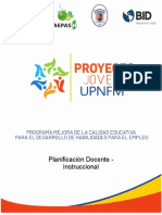 Planificación Docente - Instruccional Cientifico Tecnológico