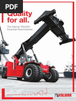 Quality For All.: The Kalmar DRU450 Essential Reachstacker