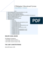 Legal Bases of Philippine Educational System