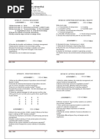 MBA - OM Third Semester Assignments