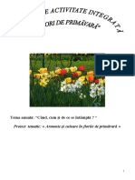 Proiect de Activitate Integrata - Flori de Primăvară