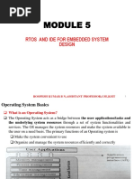 Rtos and Ide For Embedded System Design: Roopesh Kumar B N, Assistant Professor, Cse, Ksit