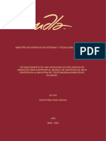 Establecimiento de Una Capacidad de Inteligencia de Negocio TOGAF en Industria de Telecomunicaciones