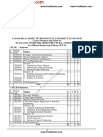 JNTUA - M Tech - R17 - JNTUA M.Tech Regulation R17 Civil Computer Aided Structural Engineering Course Structure Syllabus