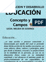 Concepto y Campos de La Educación - 1