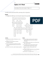 Topics 4-5 Test: - Assess Your Understanding of Terms and Concepts in Topics 4-5