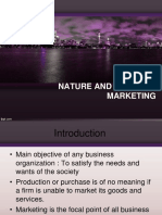 Nature and Scope of Marketing