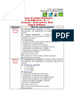 PLAN DE ENTRENAMIENTO BALONMANO 14 MARZO - 18 ABRIL 2014 Doc - 2