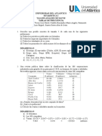 Taller 1 Tablas de Frecuencia Universidad Del Atlantico 2021-1