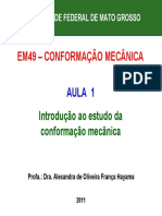 Aula 1 - Conformação Mecânica