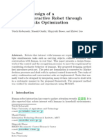 Behavior Design of A Human-Interactive Robot Through Parallel Tasks Optimization