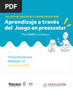 Orientaciones. Aprendizaje A Través Del Juego en Preescolar M6.