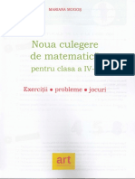 Matematica Clasa 4 Exercitii. Probleme. Jocuri Mariana Mogos