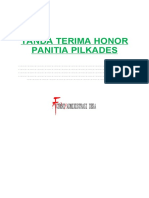 Tanda Terima Honor Panitia Pilkades