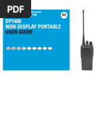 Mototrbo DP1400 Non-Display Portable: User Guide