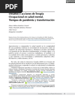 Desafíos de La Terapia Ocupacional en La Salud Mental