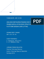 Analisis Konfigurasi Rigging Dan Padeye Pada Saat Proses Installation Deck Structure Ul.A Platform Dengan Cara Lifting