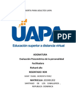 Tarea 8 de Evaluacion Psicometrica de La Personalidad