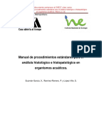 Manual de Procedimientos Estándares para El Análisis Histológico e Histopatológico en Organismos Acuáticos