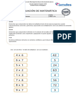 Evaluación MATEMÁTICA