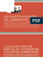 Los Sujetos Auxiliares Del Comerciante