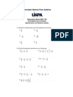 Actividades de La Unidad II de Matematica