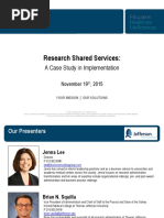 Research Shared Services:: A Case Study in Implementation