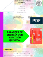 Problema Balance de Energía Con Reacción Química