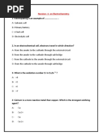 Revision - 1 - On Electrochemistry