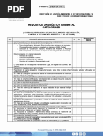 Requisitos Diagnostico Ambiental Categoria B1