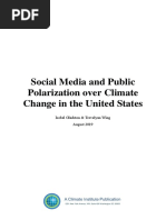 Social Media and Public Polarization Over Climate Change