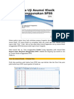 Cara Uji Asumsi Klasik Menggunakan SPSS