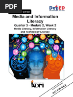 Media and Information Literacy: Quarter 3 - Module 2, Week 2